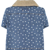 Jacket Washed Navy Denim with Stars