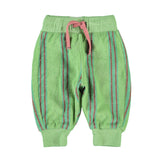 Baby Jogging Pants Green with Double Stripes