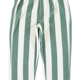 Jogging Pants Ecru & Green Stripes