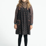 Knitted Sweater Dark Grey with Animal Print