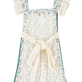 Lace Apron Dress Ecru