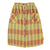 long skirt w/ front pockets | mustard checkered