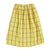 long skirt w/ front pockets | yellow checkered