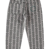 Trousers Grey with Black Flowers