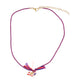 necklace | pink & blue