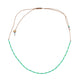 necklace | turquoise & green beads