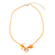 necklace | yellow & pink