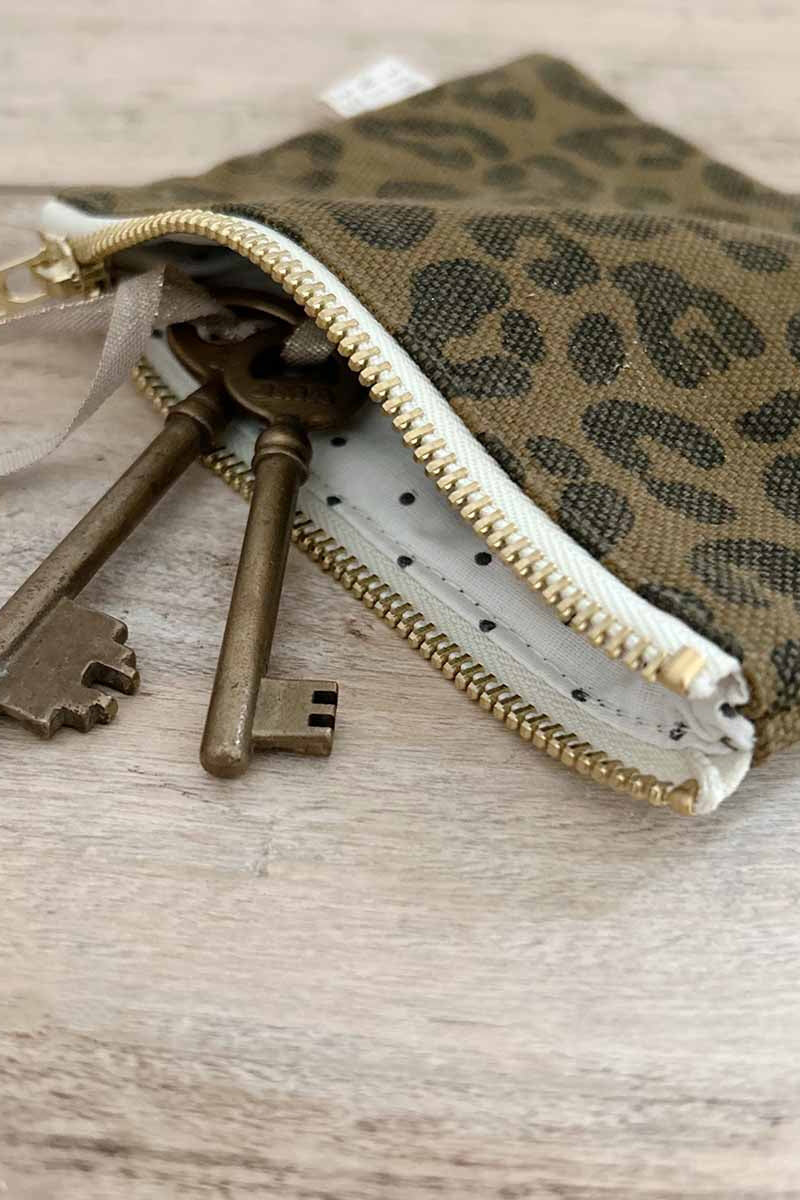 Handbag Small | Animal print, Olive
