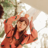 Chiffon Bandana Pink with Animal Print