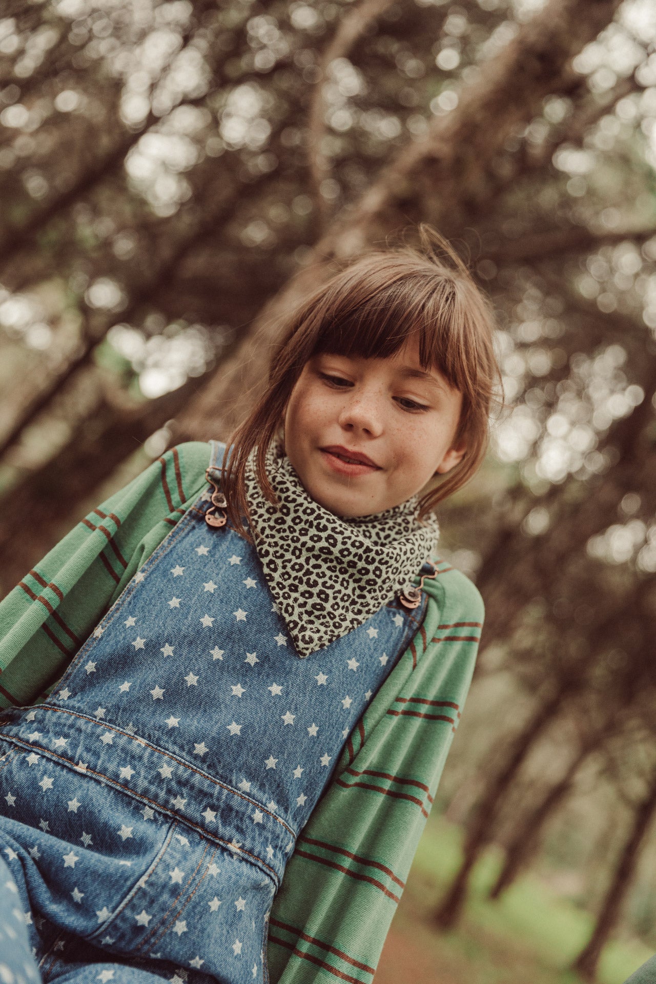 Dungarees Washed Navy Denim with Stars