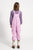 Dungarees | Pink corduroy w/ flowers allover