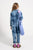 Longsleeve jumpsuit | Blue tie dye denim