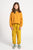 Trousers | Yellow mustard w/ flowers allover