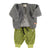 Baby jogging pants | Green w/ animal print