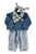 Baby trousers | Washed blue denimc