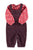 Baby dungarees | Aubergine corduroy