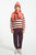 Jogging pants | Aubergine w/ animal print
