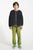 Paded jacket | Washed black w/ "rock star" print