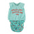 baby sleeveless top w/collar | blue w/ "feelin' alive" print