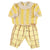 baby unisex trousers | yellow checkered