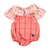 baby romper | pink checkered