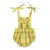 playsuit | yellow checkered