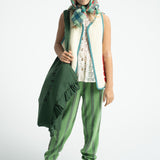 Scarf Light Green Checkered