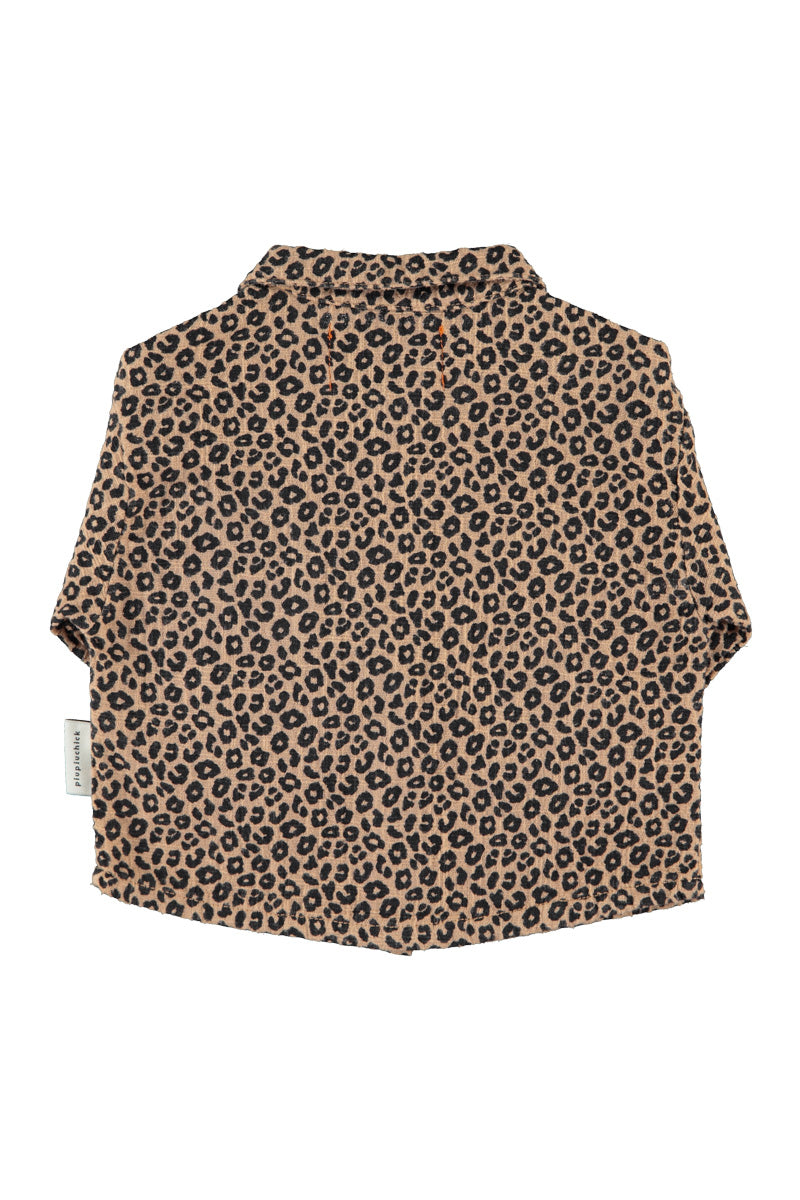 Baby Shirt Brown with Animal Print