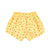 shorts | yellow flowers