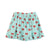 short skirt w/ ruffles | blue w/ red bows