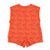 short sleeveless jumpsuit | orange w/ black tigers