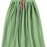 Long Skirt Green with Double Stripes