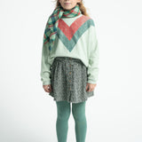 Short Skirt Mint Green with Animal Print