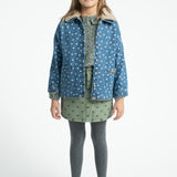 Short Skirt Olive Green with Black Hearts