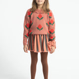 Short Skirt Pink & Green Stripes