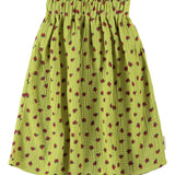 Long Skirt Pistachio Green with Little Flowers