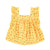 sleeveless blouse | yellow flowers