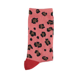 Socks Pink with Animal Print