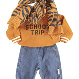 Baby Sweatshirt Camel with "school Trip" Print