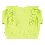 Sweatshirt with Frills Lime