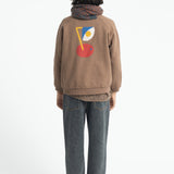 Sweatshirt Brown with "captain" Print