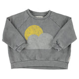 Sweatshirt Grey with Sun & Cloud Print
