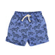 swim shorts | blue w/ black tigers