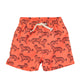 swim shorts | orange w/  black tigers