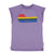 t-shirt dress | purple w/ multicolor wave print