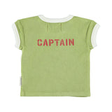 Baby Terry Cotton Tshirt Green with Desk Lamp Print