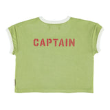 Terry Cotton T'shirt Green with Desk Lamp Print