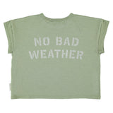 Tshirt Olive Green with Sun & Cloud Print