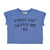 t'shirt | blue w/ "feelin' alive" print