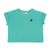 t'shirt | turquoise w/ black logo print